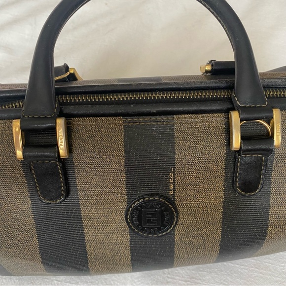 FENDI Vintage Pequin Boston Bag - Picture 5 of 16